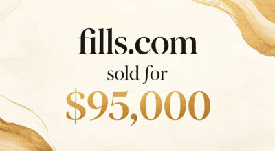 The premium word domain fills.com sold for $95,000, further highlighting its value