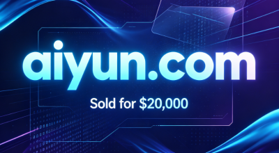 aiyun.com Sold for $20,000 via GoDaddy