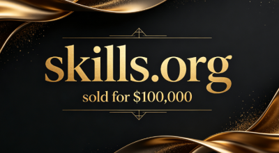 The premium vocabulary domain name skills.org sold for $100,000