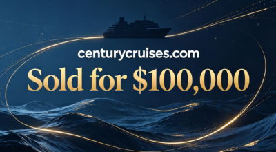 centurycruises.com Sold for $100,000 via DomainMarket.com