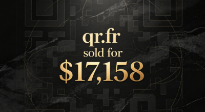 qr.fr sold for $17,158, demonstrating the continued popularity of short-letter country code domains