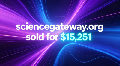 Premium Scientific Domain Name Sold: sciencegateway.org for $15,251