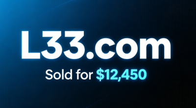 L33.com Sold for $12,450: The "Aesthetics" and Economic Value of Short Domain Names