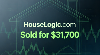 HouseLogic.com Sold for $31,700 via GoDaddy