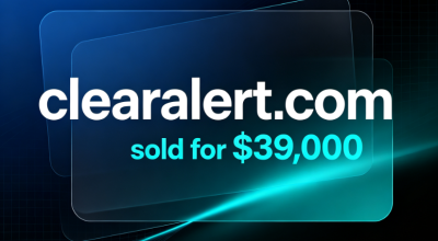 The domain name clearalert.com was sold for $39,000 through Afternic