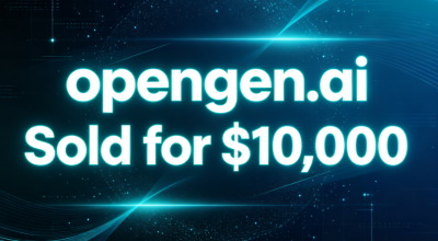 opengen.ai Sold for $10,000, Proving the Continued Rise in Value of Premium AI Domains