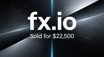 fx.io Sold for $22,500, Short-Character Premium Domain Names Once Again Attract Market Attention