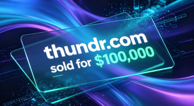 Amid the surge in random video chat, the domain thundr.com has changed hands for $100,000