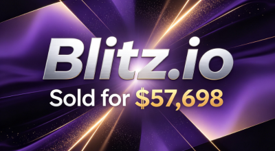 Blitz.io Sold for $57,698! The Value of a Premium .io Domain Stands Out