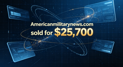 Americanmilitarynews.com sold for $25,700, with its clear industry meaning supporting the high premium