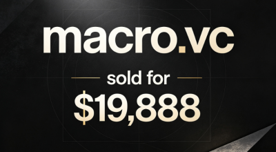 The premium domain name macro.vc sold for $19,888, further highlighting its value as a venture capital domain