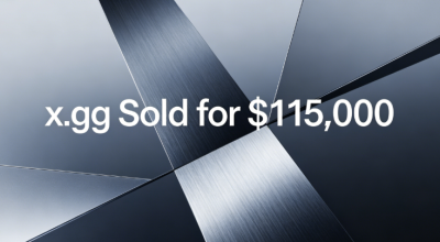 x.gg Sold for $115,000, Highlighting the Value of Single-Letter Gaming Domains