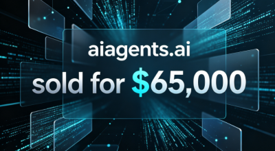 The domain name aiagents.ai sold for $65,000, realizing the value of an AI agent domain