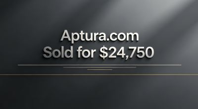 Premium Creative Domain Name: Aptura.com Sold for $24,750