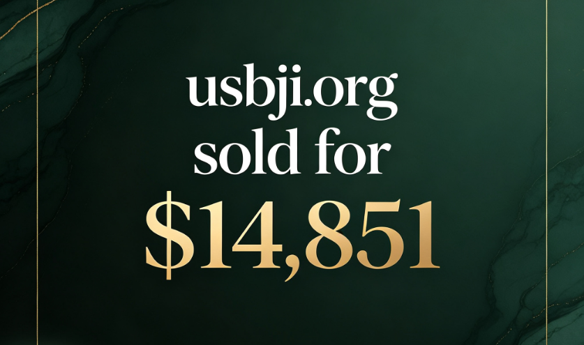 usbji.org sold for ,851, highlighting the continued value of digital assets