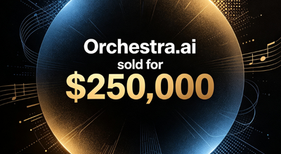 The Orchestra.ai domain sold for a whopping $250,000, a 100-fold premium!