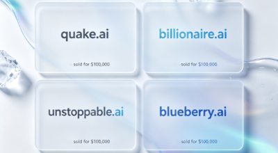 Four .ai domain names, including Quake.ai, sold for $100,000 each