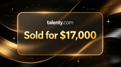 talenty.com Sold for $17,000 via GoDaddy