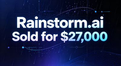 Rainstorm.ai Sold for $27,000 on Atom.com