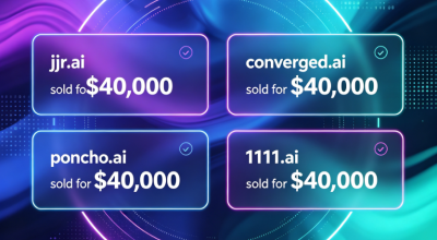 Four premium .ai domain names were sold on the Spaceship platform, each fetching $40,000