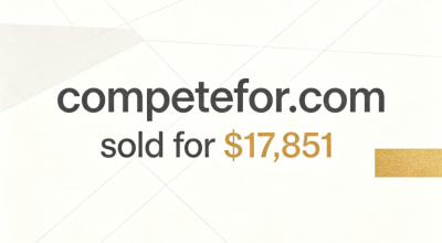 The premium phrase domain name competefor.com sold for $17,851