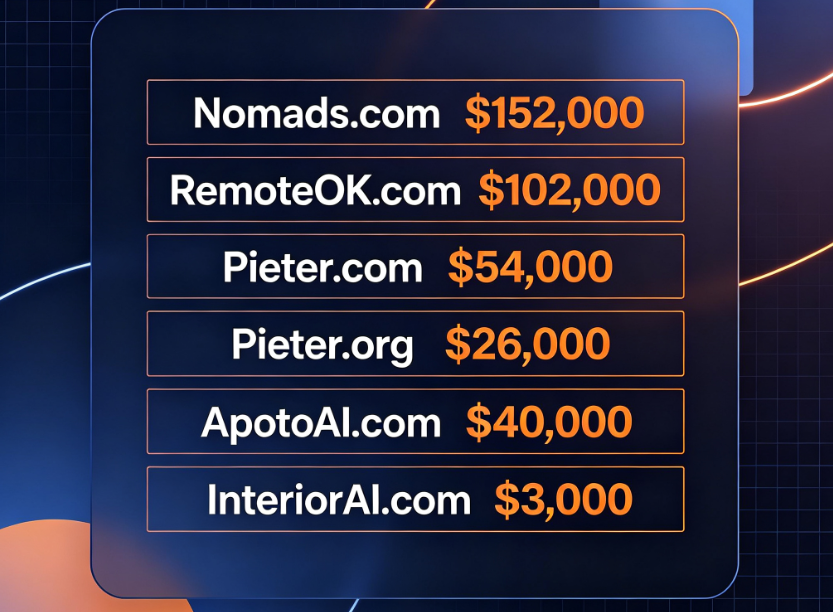 Domain Value: When Pieter Levels Spends 0,000 on "House Numbers"