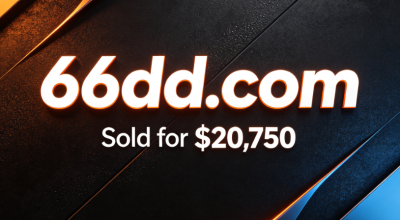 66dd.com Sold for $20,750 via GoDaddy