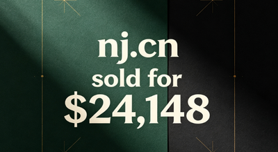 The premium two-letter domain name nj.cn sold for $24,148