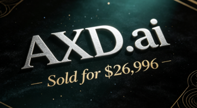 AXD.ai Sold for $26,996 via atom.com in a 12-month LTO  Agreement