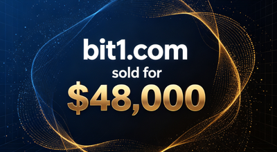 Premium domain name bit1.com sold for $48,000!