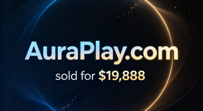 With its outstanding meaning, AuraPlay.com was successfully sold for $19,888 on Afternic