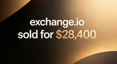 The domain name exchange.io was sold for $28,400, demonstrating its inherent traffic potential