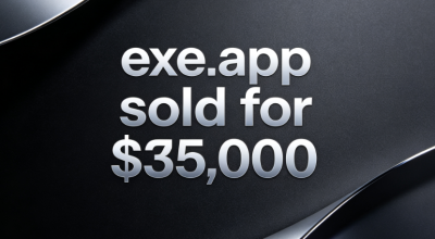 The premium domain name market remains hot: exe.app sold for $35,000