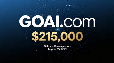 GOAI.com Sold for $215,000, Naturally Possessing Brand Communication Advantages