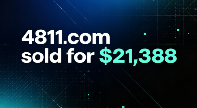 The four-digit domain name 4811.com changed hands for $21,388 through GoDaddy