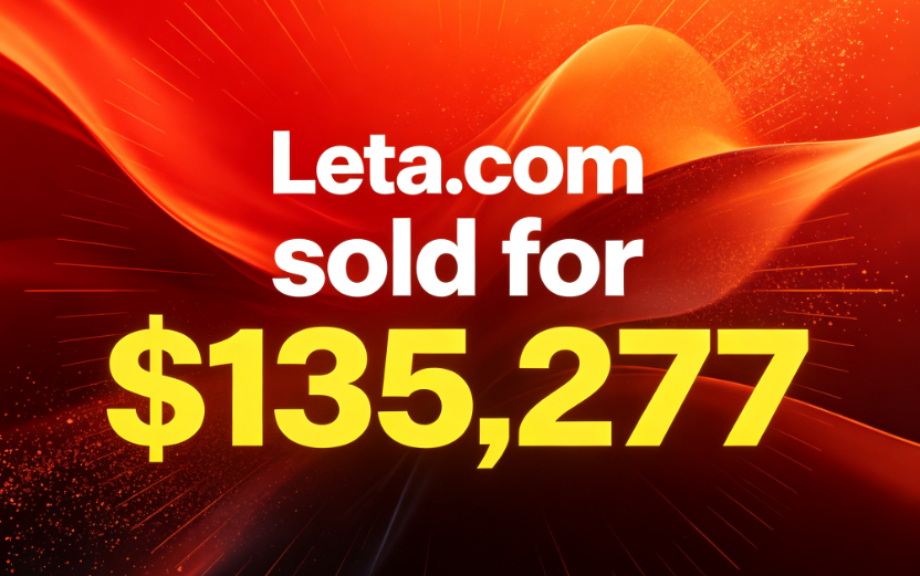Sedo's four-week domain name sales report is out, with Leta.com topping the list at 5,277