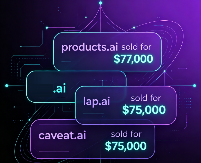 Three .ai Domains Change Hands, Revealing New Logic in the AI ​​Brand Race