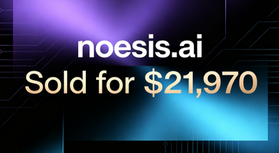 noesis.ai Sold for $21,970 via Namecheap, Another Premium .ai Domain Deal