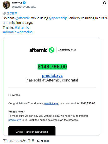 Prediction Market Heats Up: Predict.xyz Sold for 8,795