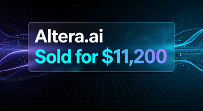 Altera.ai Sells for $11,200: The Value Return of a Name Meaning "Change"
