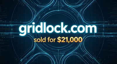 The domain name gridlock.com was sold for $21,000 through Namecheap