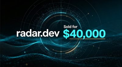 radar.dev Sold for $40,000! A Domain with Built-in Tech Branding