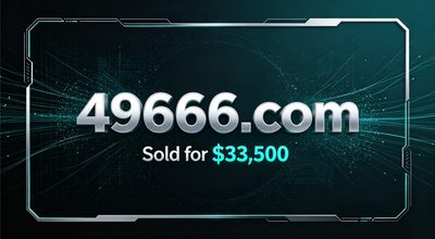 49666.com Sold for $33,500: Another Numeric Domain Transaction