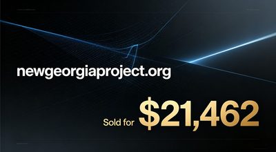 newgeorgiaproject.org Sold for $21,462 via GoDaddy
