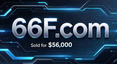 66F.com Sold for $56,000: The Value Logic Behind Three-Character Domains
