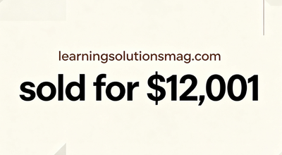 The domain learningsolutionsmag.com was sold on GoDaddy for $12,001