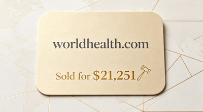 A Benchmark for Health Domain Value: worldhealth.com Sold for $21,251
