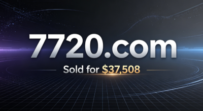 7720.com Sold for $37,508 via GoDaddy