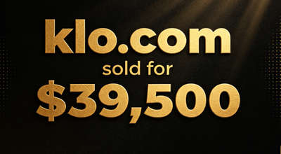 The premium three-letter domain name klo.com sold for $39,500 through Sedo