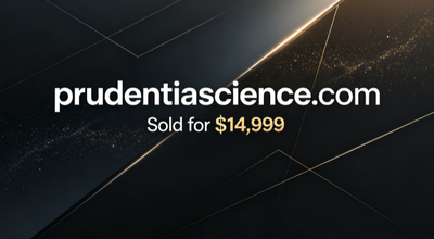 prudentiascience.com Sold for $14,999 via Afternic